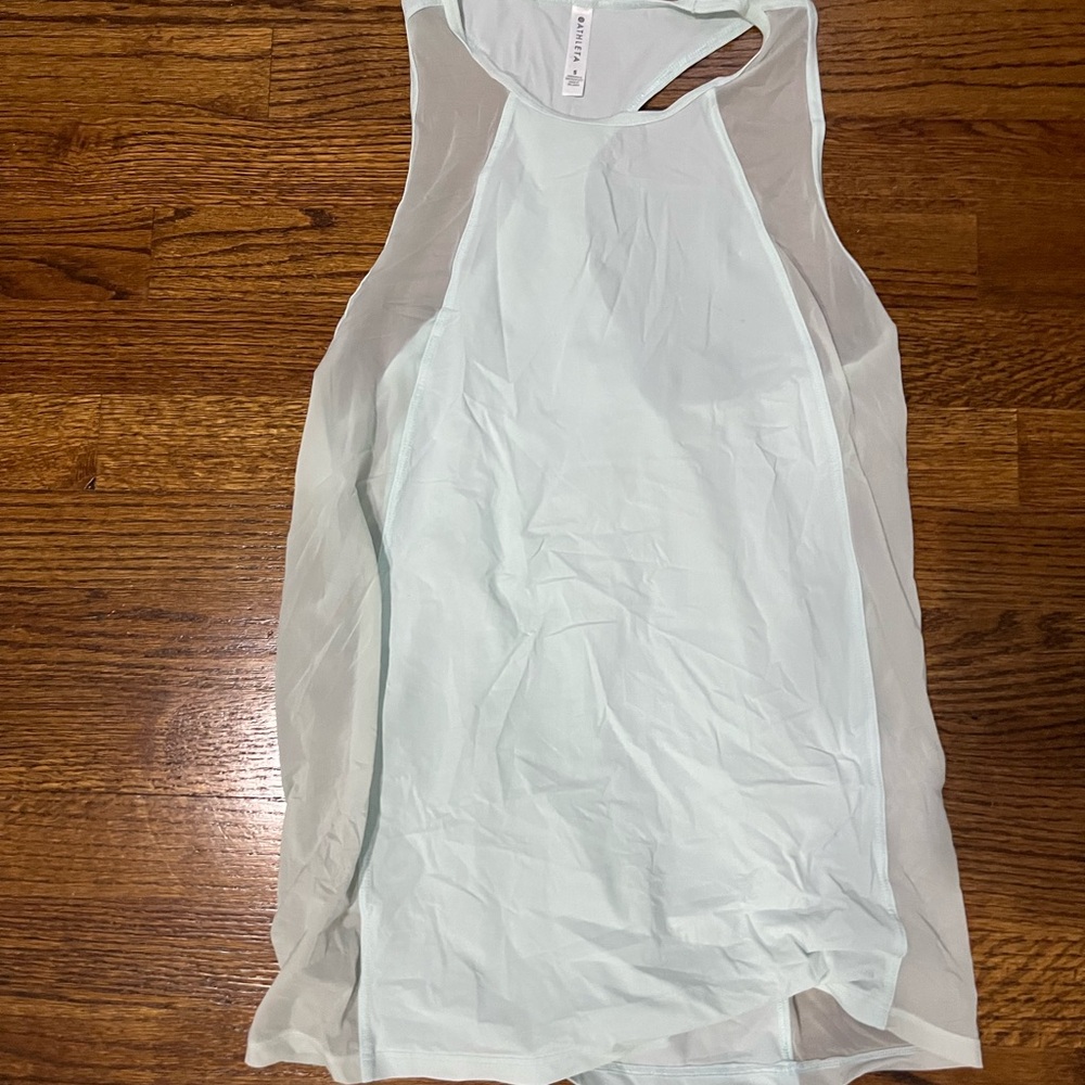 Athleta Light Blue Sleeveless Top